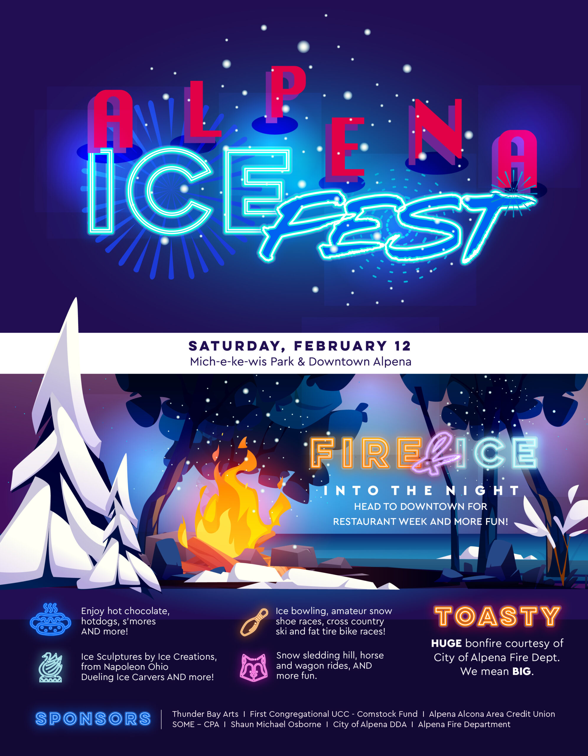 A Complete Guide to Alpena’s Ice Festival at Mich-e-ke-wis Park