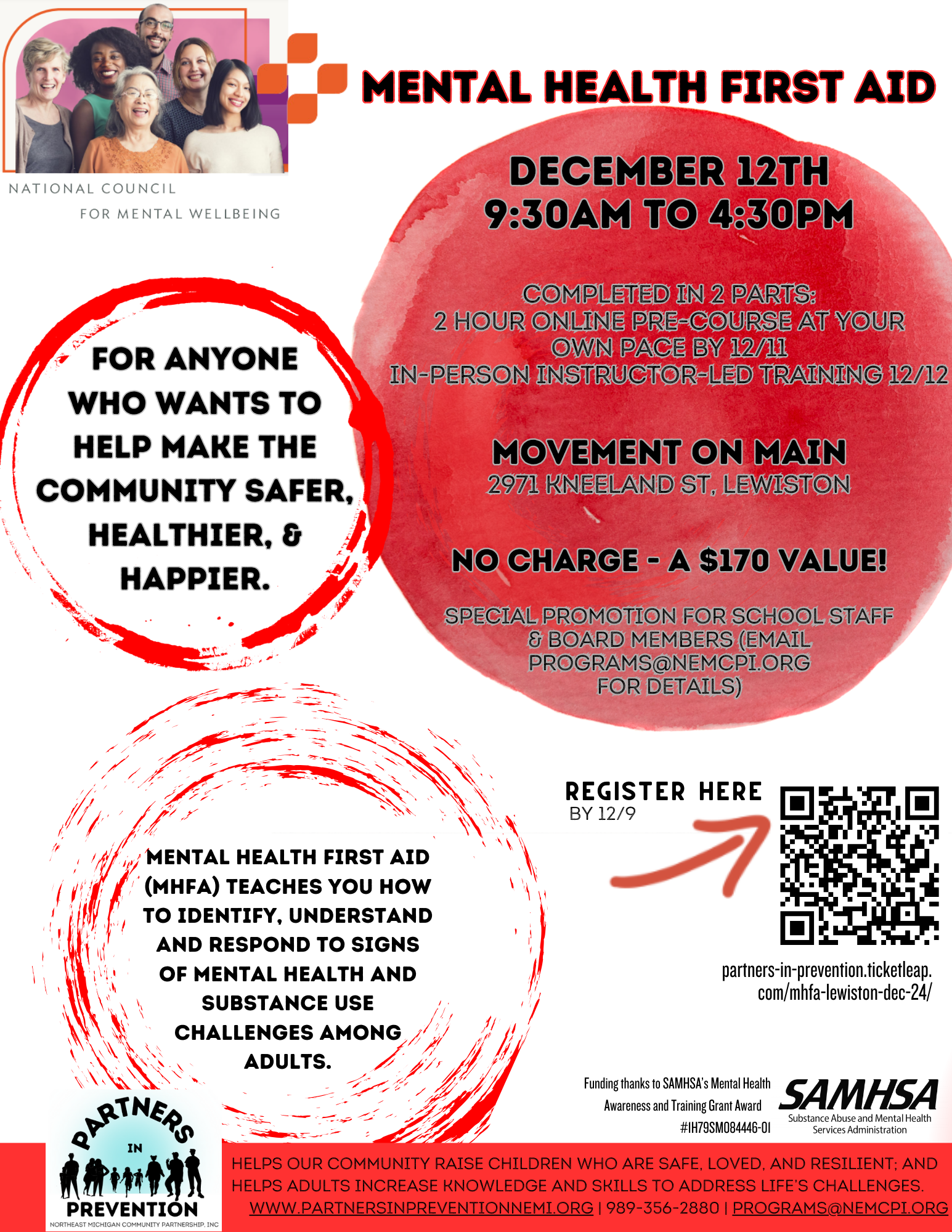 Mental Health First (blended) Visit Alpena