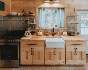 It's warm and cozy every season at Heaven's Edge Cottages!